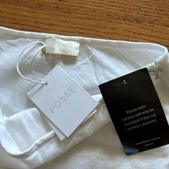 Posse white maxi skirt